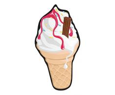 GiggleBeaver Übergroßes EIS Strandtuch, Mikrofaser, Multi, 180 x 39 x 0,5 cm