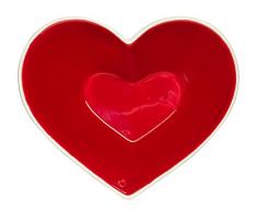 Sagaform Sweetheart Deko Schale, Keramik, Bunt, 13 x 11 x 4.5 cm