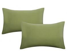 biberna 0077144 Feinjersey Bettwäsche Kopfkissenbezug (Baumwolle) 2x 40x60, mint