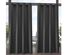 Exclusive Home Curtains In-Out Solid GT Vorhang, Polyester, anthrazit, 54x120
