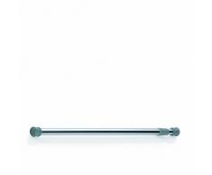 Kela 20989, Duschstange für Duschvorhang, Aluminium, Ø 2,5 cm, L 70 cm-120 cm, Even, Silber Glänzend