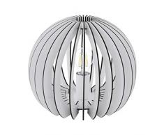 EGLO COSSANO Tischleuchte, Stahl, 60 W, 26 cm, Weiß