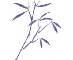 INDIGOS 4051095041641 Wandtattoo w335 Schilf Gras Wandauskleber in 3 Größen, 96 x 77 cm, violett