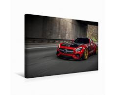 Leinwand MERCEDES GT/GTs PD800GT Widebody 45x30cm, Special-Edition Wandbild, Bild auf Keilrahmen, Fertigbild auf hochwertigem Textil, Leinwanddruck, kein Poster