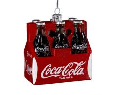 Kurt Adler Coca-Cola Dekofigur, Glas, 7,6 cm, 6 Stück