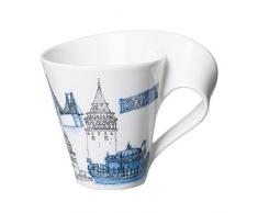 Villeroy & Boch Cities of the World Kaffeebecher Istanbul, 300 ml, Premium Porzellan, blau