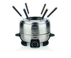 Princess Edelstahl Fondue/ Schokofondue Set Deluxe - 2L Fassungsvermögen für bis zu 6 Personen mit regelbarem Thermostat, 172700
