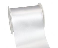Präsent - ADRIA Satinband - weiss - 25-m-Rolle 112 mm