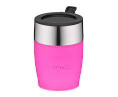 ThermoCafé by THERMOS 4064.244.025 Kaffeetasse DeskCup, Edelstahl Rosa 0,25 l, passend unter viele Kaffeevollautomaten, BPA-Free
