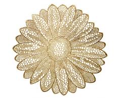 Tischsets Occasions Gold Metallic A5 Fiore Platzdeckchen, goldfarben