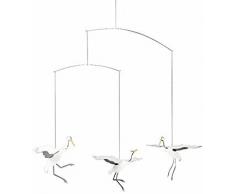 Flensted Mobiles - Kranich - Tanzende Kraniche - Mobile - Windspiel - 45 x 45 cm