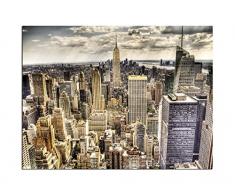 STYLER ST323 Leinwandbild, Stoff, Gold, 2.8 x 113 x 85 cm