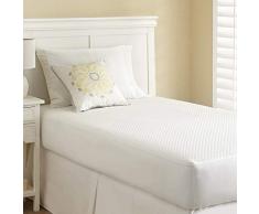 PCT Jacquard Matratzenschoner Queen, weiß