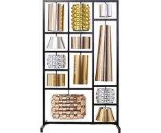Kare Design Stehleuchte Parecchi Glamour Big 186cm, Stehlampe für Innen, mit 12 Verschiedenen Lampenschirmen, Edler Raumteiler, Lampe, Leuchte, (HxBxT) 185x110x30cm