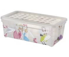 CURVER 213774 Dolls Aufbewahrungsbox, Polypropylen, 35 x 20 x 13 cm, transparent