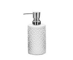 Ridder Squad Seifenspender, Polyresin, weiß, ca. 7,2 x 7,2 x 17,5 cm