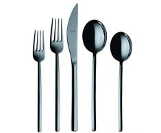 Mepra SPA 108622020 Besteckgarnitur, Design Due Oro Nero, 20-teilig