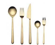 Mepra SPA 108122030D Besteckgarnitur, Design Linea Ice Oro, 30-teilig