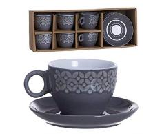 DCASA 290209 Kaffeeservice PLATO: 12CM DIA |6,6X6,6X5,3CM Farbig