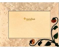 Natalini Siena Bianco 20X25 Bilderrahmen mit Unterstützung für Tisch, Tulipwood, Weiß, 20 X 25 X 1,5