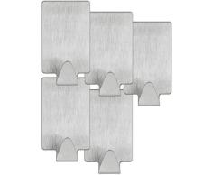 mumbi Handtuchhalter selbstklebend Handtuchhaken ohne bohren Klebehaken rechteckig Edelstahl 5er Set