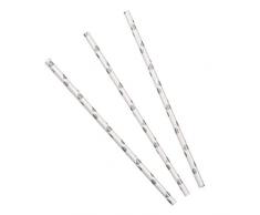 Neviti Strohhalme - Papier, Silber