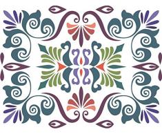 Indigos 4051719502916 Wandtattoo MD108 Vogel Drachen 96 x 72 cm, bunt farbig