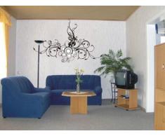 INDIGOS 4052166136075 Wandtattoo W630 eine sehr schöne Blume Wandaufkleber 80 x 50 cm, weiß