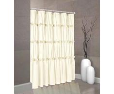 Spring Home Rose Garden Toile Badezimmer Duschvorhang 72 inch x 72 inch elfenbeinfarben