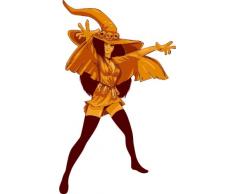 Indigos 4051719804393 Wandtattoo ME066 hÃ¼bsch sexy girl Hexe Halloween Party Feier 96 x 58 cm