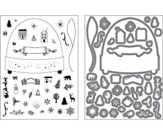 Prima Marketing Stempel & Stanzschablonen, Sweet Peppermint Schneekugel