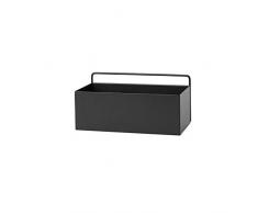 Ferm Living Wall Blumentopf, Metall, schwarz, 30,5cm