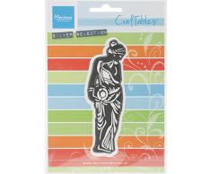 Marianne Design Craftables Gartenfigur - Stanzschablone und PrÃ¤geschablone fÃ¼r die Kartengestaltung und Scrapbooking, Steel, Grey, 3.4 x 10.5 x 0.3 cm