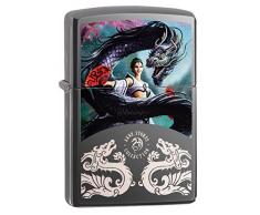 Zippo Anne Stokes Feuerzeug, Messing, schwarz, one Size