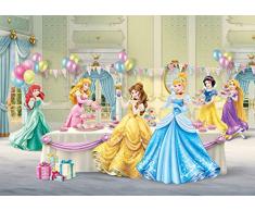 AG Design Disney Prinzessinen, Vlies Fototapete, 4 Teile, Multicolor 360 x 270 cm