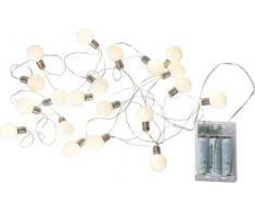 Star Mini Glow Lichterkette, Kunststoff, Transparent/Silber, 285 cm