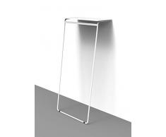 ALBA Pmart Garderobe, Stahl/Holz, weiß, mittel