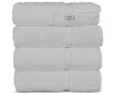 Luxuriöses Hotel & Spa Handtuch, türkische Baumwolle, Waschlappen – Set von 12 Aus türkischer Baumwolle, 750 g/m². Bath Towel - Set of 4 weiß