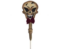 Euro Palms 83314628 Halloween Bodenstecker Totenkopf