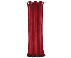 TOM TAILOR T-French Velvet Ösenschal, Samt, rot, 135x245 cm