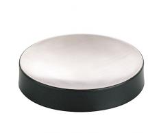 kela Seifenschale Lava aus Edelstahl in Silber, 11 x 11 x 2 cm