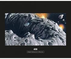 Komar Wandbild Star Wars Classic RMQ Asteroid | Kinderzimmer, Jugendzimmer, Dekoration, Kunstdruck | ohne Rahmen | WB128-50x40 | Größe: 50 x 40 cm (Breite x Höhe)
