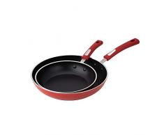 Aramco HAF602 Pfannen-Set aus geschmiedetem Aluminium, PFOA-und PTFE-frei, rot