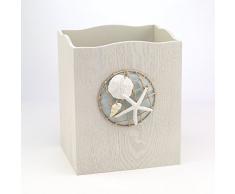 Avanti Linens Abfallkorb aus Seeglas, mittelgroß, Mehrfarbig