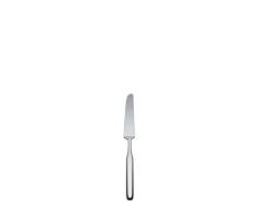 Alessi Aisi 420 Collo-alto Dessertmesser, aus Stahl, hochglanzpoliert, silberfarben, 6 Stück
