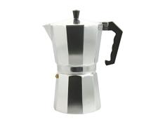 SATUR ZZ Tradizionale 9 Tassen Kaffeemaschine Silber