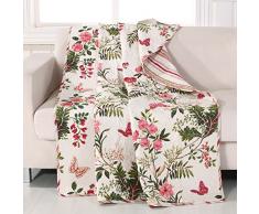 Greenland Home Tagesdecke, gesteppt, Schmetterlingsmotiv