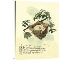 Global Galerie Budget gcs-454854–6.177,3–360,7 cm Maud Humphrey Nursery Rhymes: Hush a Bye Baby Galerie Wrap Wandbild Giclée auf Leinwand Kunstdruck