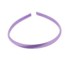 Trimweaver 12 Stück Satinüberzogenes Kunststoff-Stirnband für Schmuckherstellung, 10 mm, Orchidee