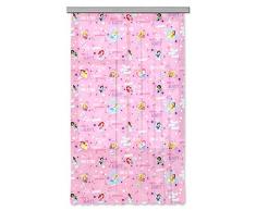 AG Design Disney Princess Prinzessinen Kinderzimmer Gardine/Vorhang, 1 Teil, Stoff, Multicolor, 140 x 245 cm